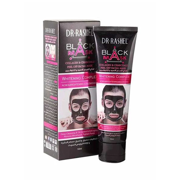 Dr Rashell Masque Points Noirs & Éclat Collagène Charbon 100ml