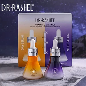 Dr Rashell Coffret Soin Visage - Sérum Vitamine C & Rétinol