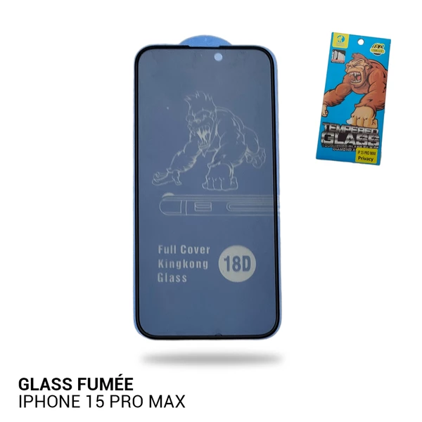 Glass de Protection Fumée iPhone 15 pro Max -Contour Airbag – Sécurité Confidentialité