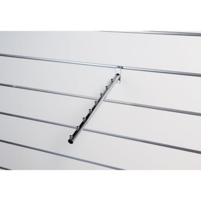 Bras rond incliné L30cm chrome