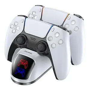 Station de Charge Manette PS5 - Chargeur Rapide DOBE pour Manettes PS5 avec Câble