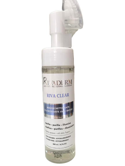 RIVADERM GEL NETTOYANT RIVA CLEAR AVEC BROSSE