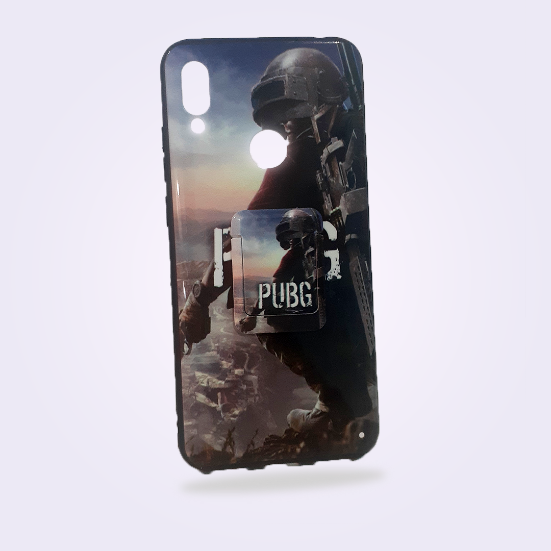 Coque rigide Pubg avec ring pour HUAWEI Y6 PRime 2019