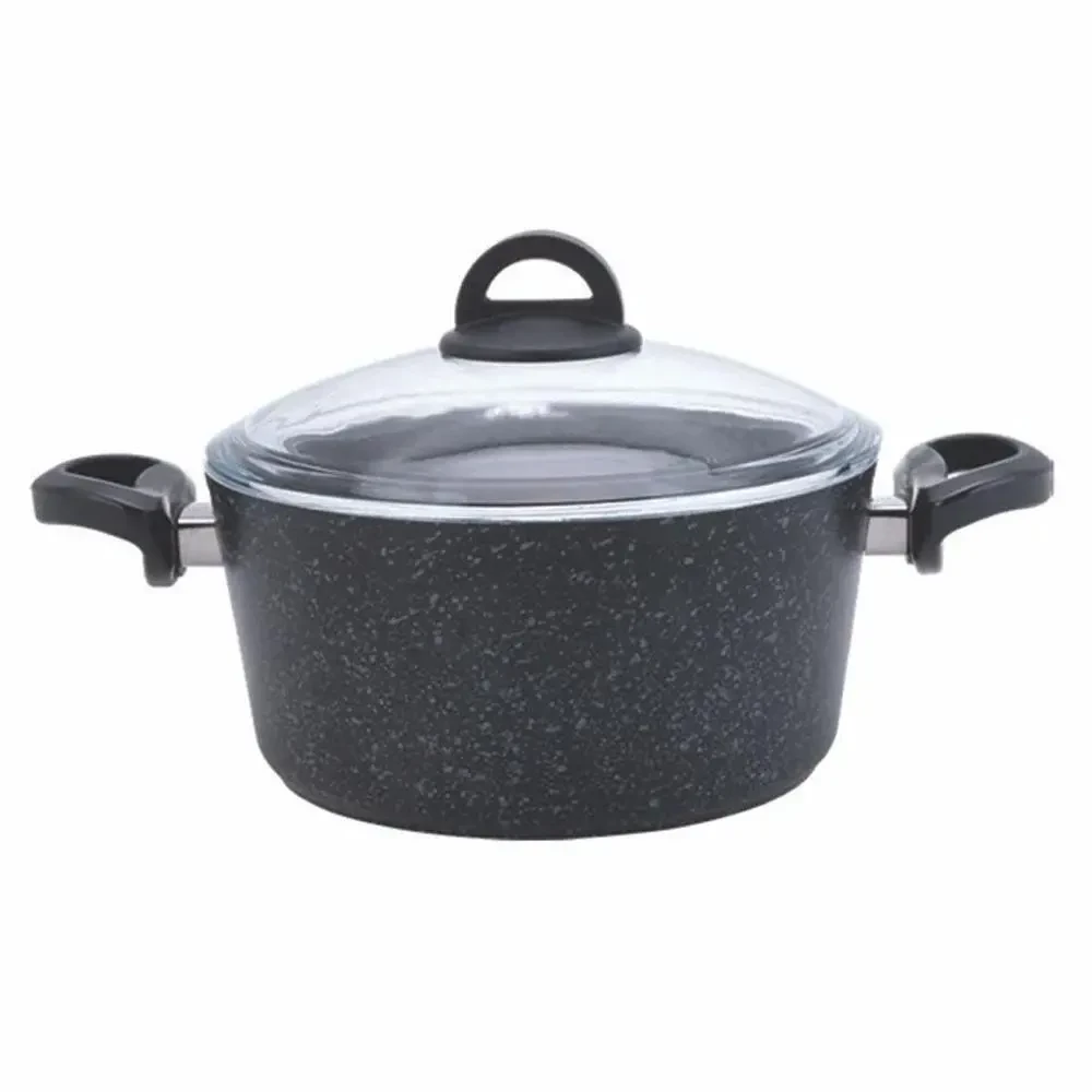 Presto Marmite Deep Pot 26cm ave couvercle - Granite - Noir