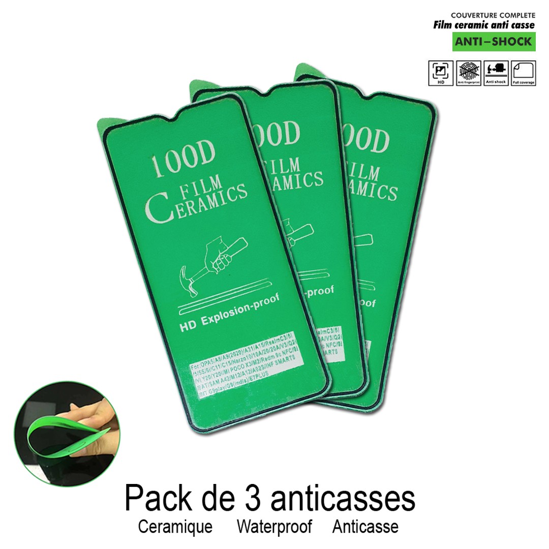 Glass Céramic -OP A15 / A8 / A9 / A31 / A15 / Realme C3 / A12/ A02S - Anticasse