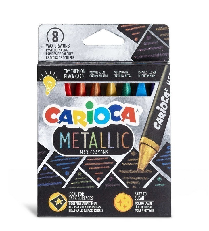 Crayons Pastels Metallic 8 Pièces - Carioca