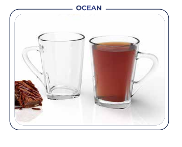 Ocean Glass Mug - 6 Pieces