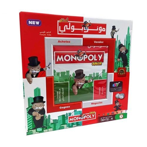 Monopolie Junior - Francais - Arabe - 8 Ans Et Plus