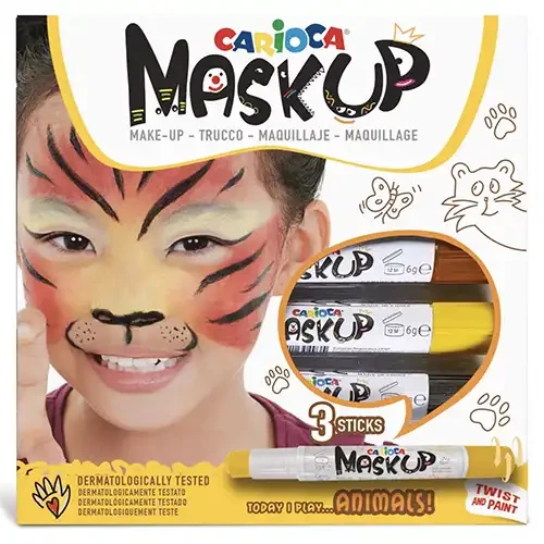 Kit Peinture Visage Carioca Mask Up Animals - 3 Unités