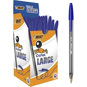 Pack  de 20 Stylos à Bille BIC Cristal Large - Bleu