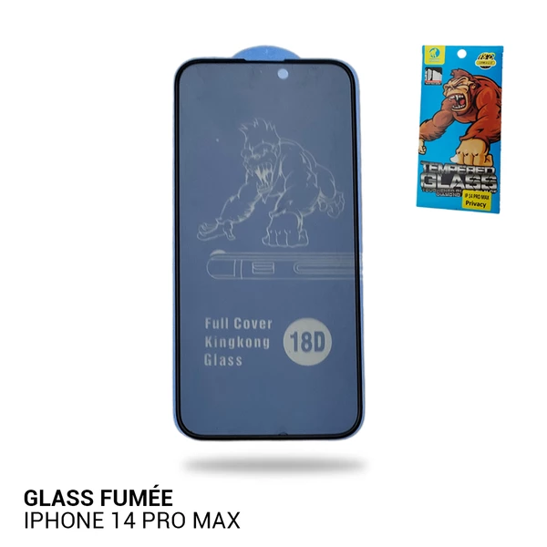 Glass de Protection Fumée iPhone 14 pro Max -Contour Airbag – Sécurité Confidentialité