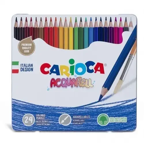 Crayons Aquarelles Boite 24 Pièces