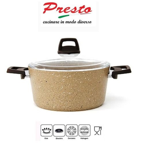 Presto Marmite Deep Pot 24cm ave couvercle - Granite