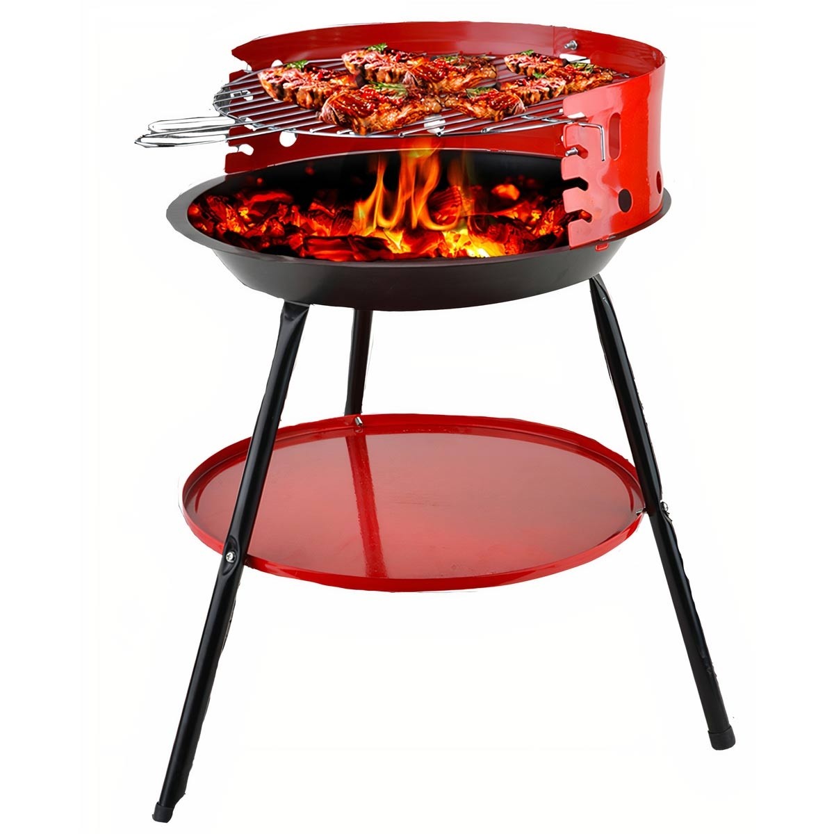 Barbecue à charbon - Acier - 36 cm