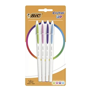 Pochette de 4 stylos BIC cristal UP  FUN